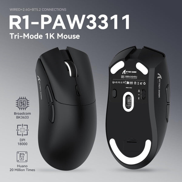 ATTACK SHARK R1 Black ATTACK SHARK R1 Black